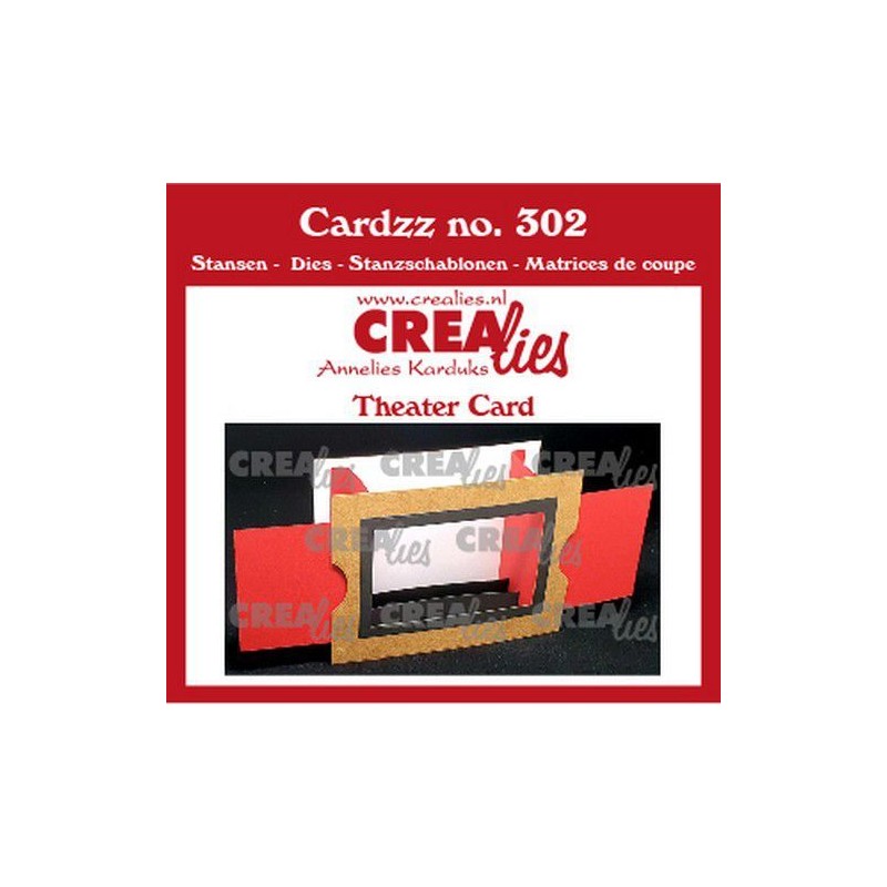 Crealies Cardzz Theater fold card 10,5x14,5cm