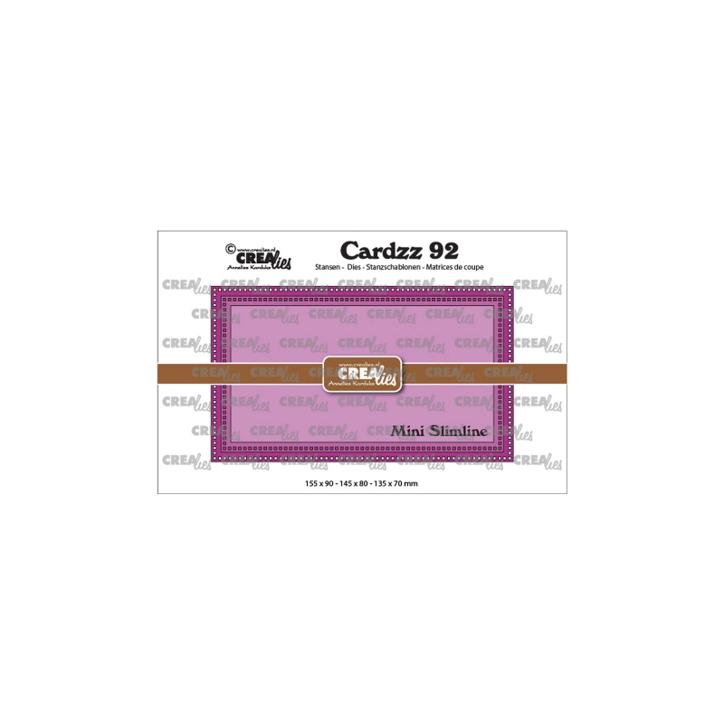 Crealies • Cardzz Mini Slimline L with small squares