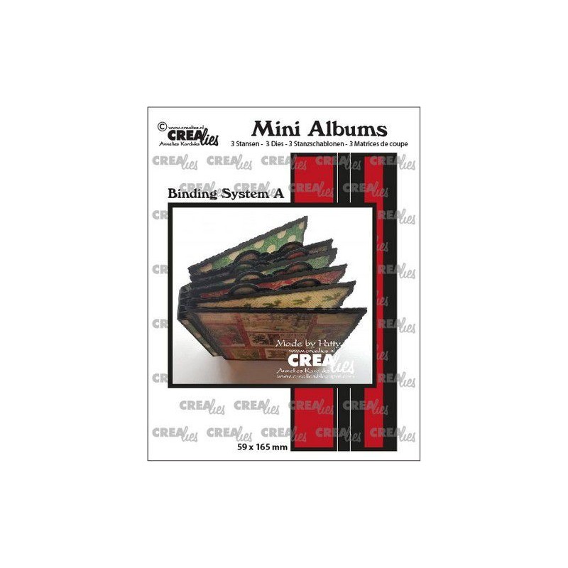 Crealies Die Mini Albums Binding System A 59x165mm