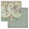 Stamperia Small Pad 10 sheets cm 20,3X20,3 (8"X8") - Voyages Fantastiques