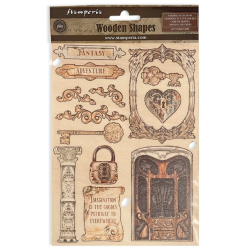Stamperia olored Wooden shape A5 - Magic Forest