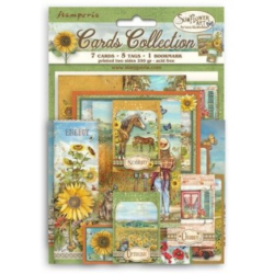 Stamperia Sunflower Art Cards Collection - Dekorationer