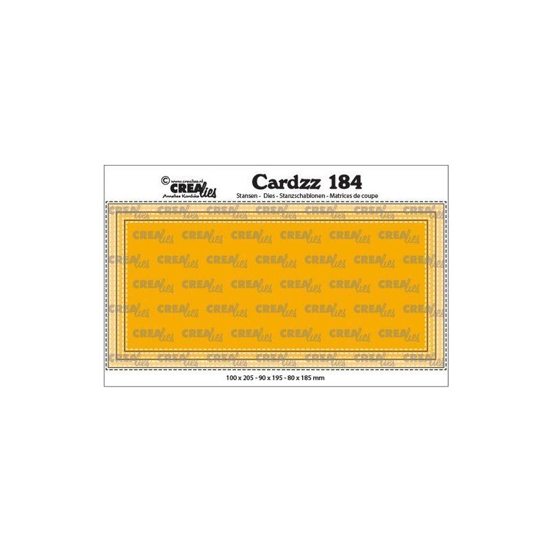 Crealies Cardzz Slimline D stitch 10,0x20,5cm K