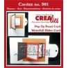 Crealies Cardzz Wasserfall-Schieberegler + Popup-Panel-Karte fits on most cardsizes