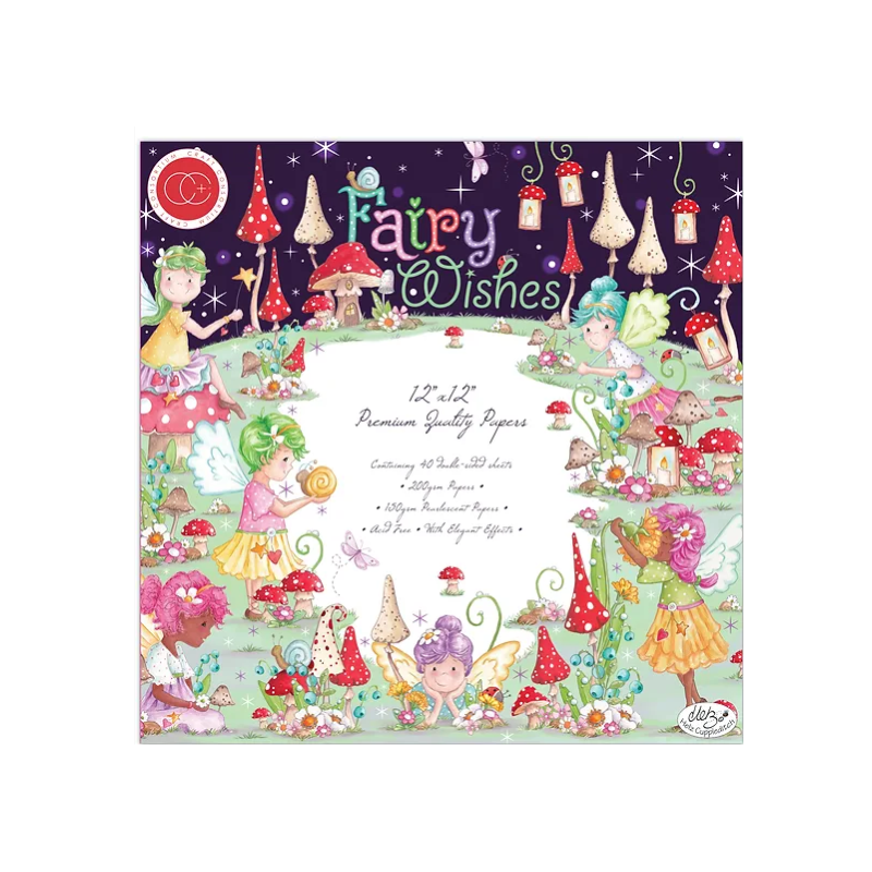 craft consortium 12x12  - Premium Paper Pad Fairy Wishes
