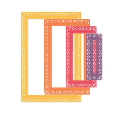 Sizzix • Framelits Die Set Fanciful Renee Deco Rectangles 9pcs