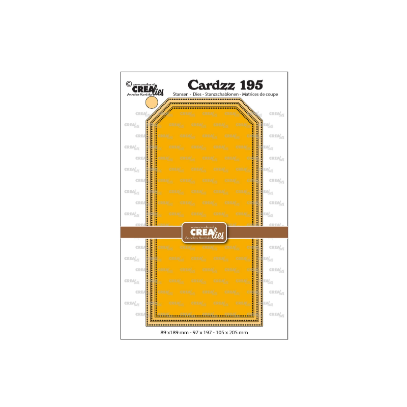 Crealies • Cardzz Slimline Tags with dots