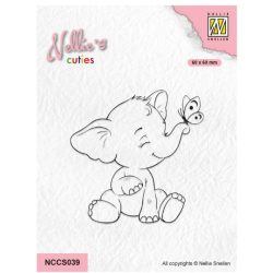 Nellie's Choice • Nellie's Cuties Clear Stamp Elephant
