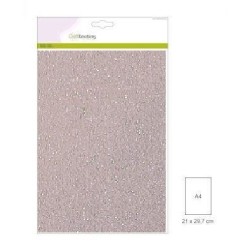 CraftEmotions A4 glitter ark 5 St pink 29x21cm 220g