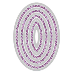 Sizzix/Stacey Park 4 Dies "Fanciful Framelits - Clare Classic Ovals" 666551