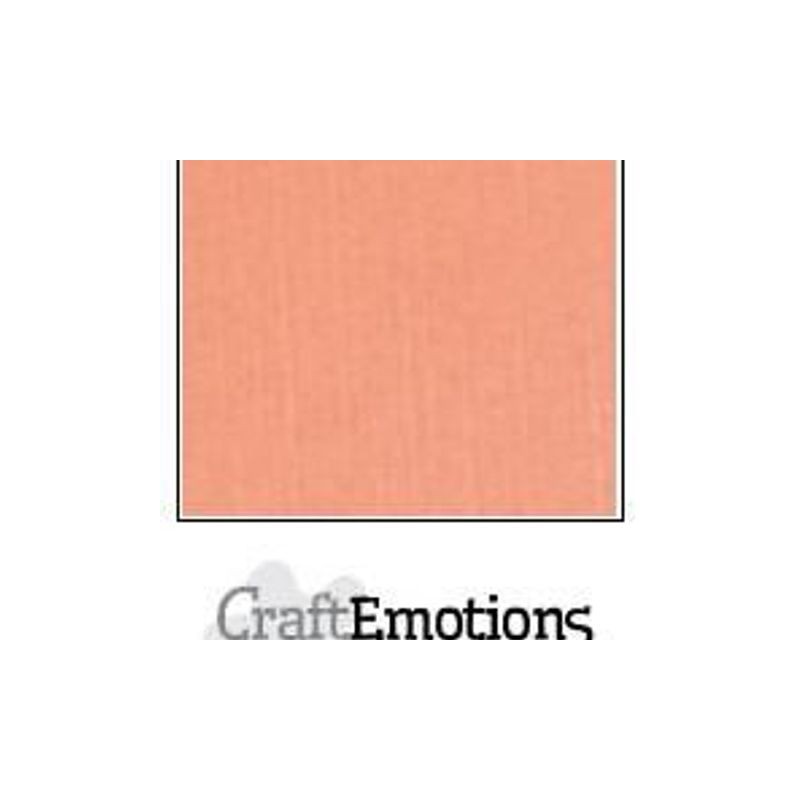 CraftE Cardstock Linen Salmon 12"x12" / 10st
