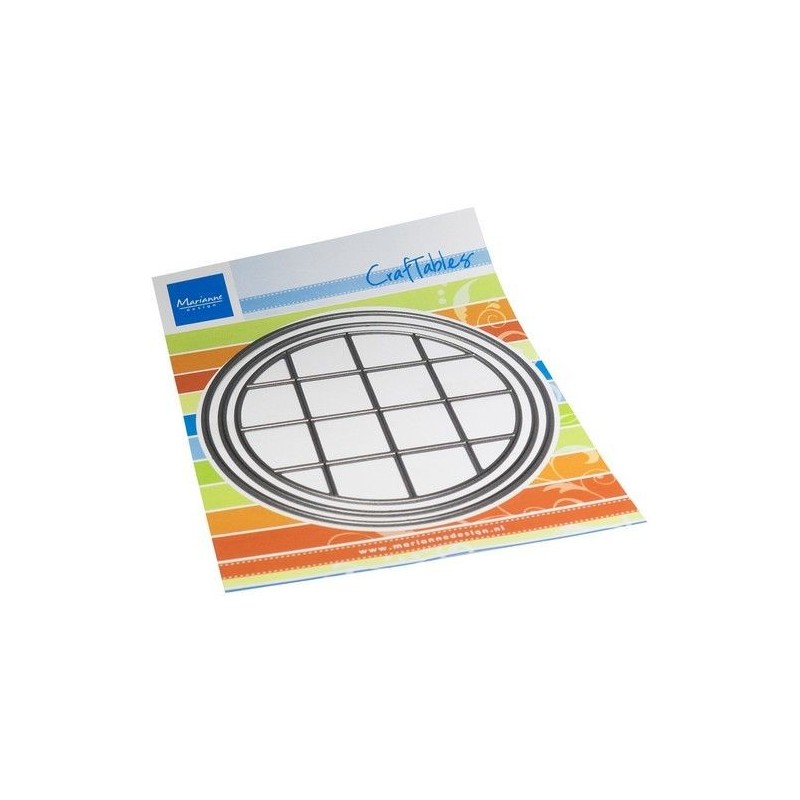 Marianne D Craftable Pixels Circle CR1651 circle 97mm, squares 22x22mm