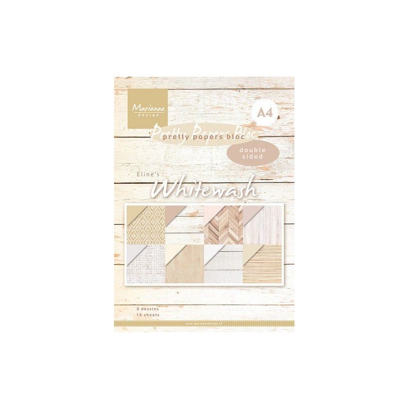 Marianne D A4 Paper pad Eline‘s Whitewash PB7066