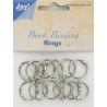 Joy! Crafts  12 st Bok bindnings ringar 20mm Silver