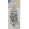 Joy! Crafts  12 st Bok bindnings ringar 45mm Silver