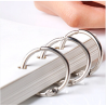 Joy! Crafts  12 st Bok bindnings ringar 45mm Silver