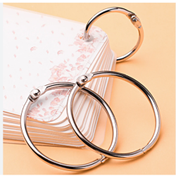 Joy! Crafts  12 st Bok bindnings ringar 30mm Silver