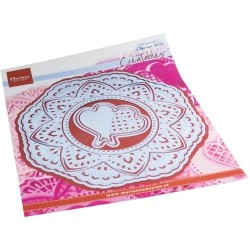 Marianne D Creatable Anja‘s elegant circle with hearts LR0852 134.5x135.5mm