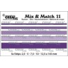 Crealies Mix & Match strips Smooth (slät kant)(5x) max. 12,5x145 mm