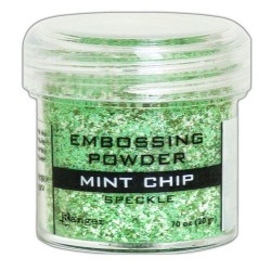 Ranger Embossing Speckle Powder 34ml - Mint Chip EPJ68679 .70 OZ / 20GR