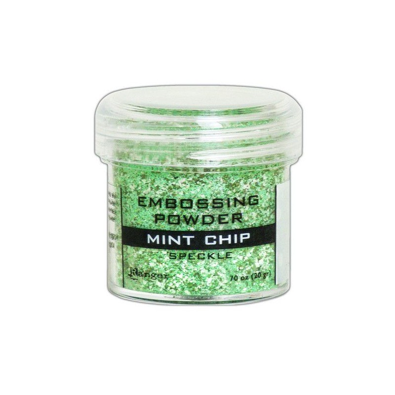 Ranger Embossing Speckle Powder 34ml - Mint Chip EPJ68679 .70 OZ / 20GR