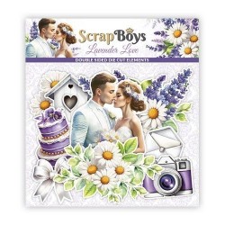 ScrapBoys Lavender Love Day Die cut elements SB-LALO-12 250gr 47pcs