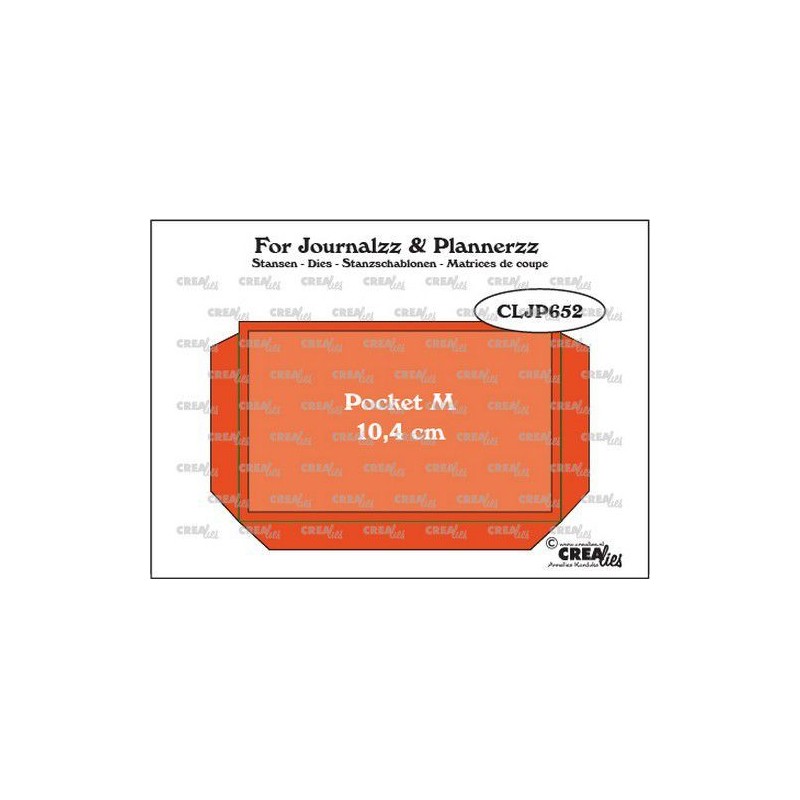 Crealies Journalzz & Pl Pocket Medium (10,4 cm) + layer up 64 x 104 mm