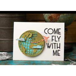 Sizzix/Tim Holtz Thinlits Die "Vault - World Travel" 666606