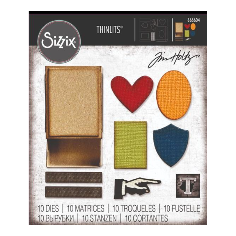 Sizzix/Tim Holtz Thinlits Die "Vault - Matchbox" 666604
