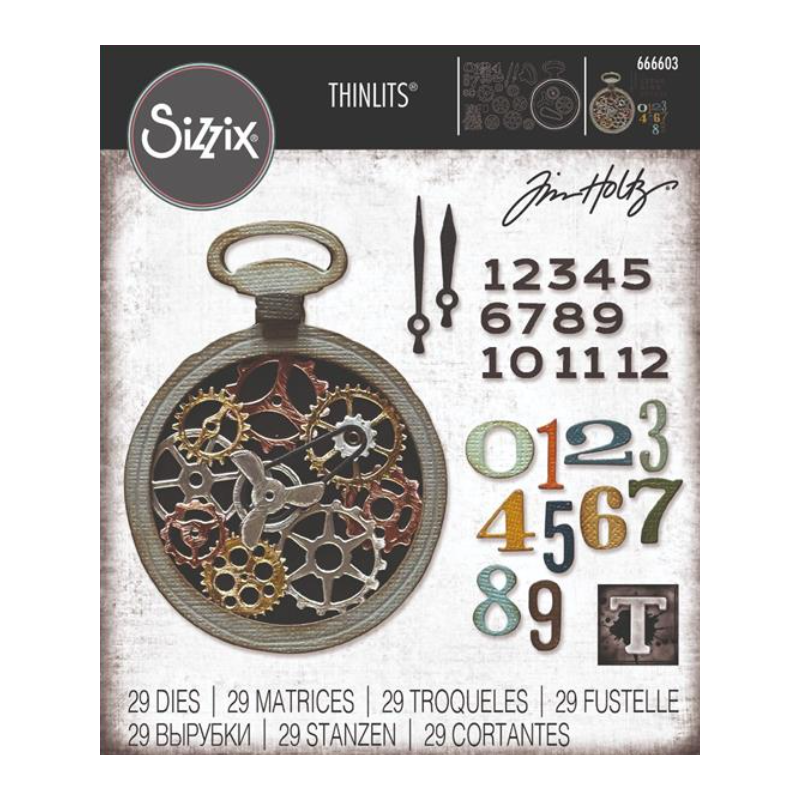 Sizzix/Tim Holtz Thinlits Die "Vault - Watch Gears" 666603