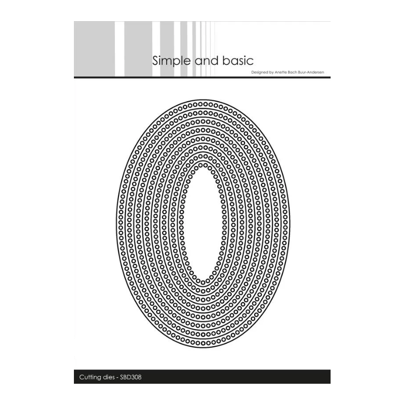 Simple and Basic die "Circle Edges - Oval" SBD308