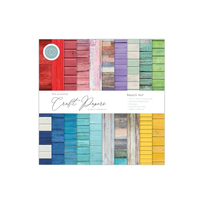Craft Consortium 12x12 The Essential Craft Papers - Beach Hut