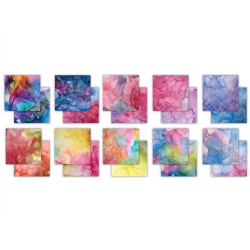 Craft Consortium 8x8 The Essential Craft Papers - Ink Drops - Vivid