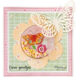 Marianne D Craftable Shakables Bloem CR1653 107mm, centre 65mm