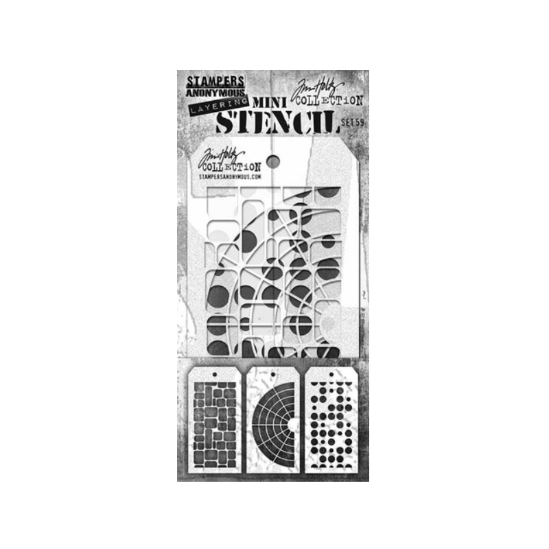 SA / Tim Holtz Mini Stencil Set 59 TH-MST059