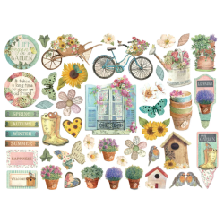 Stamperia Garden Die Cuts Assorted (45pcs) DFLDC97