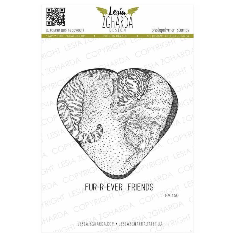Lesia Stamp Set "Cat's heart"