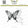 Lesia Stamp "Butterfly with a handwritten background"