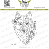 Lesia Stamp "Wolf - triangle and flowers"