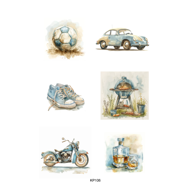 Reprint Papper Klippark - Guys - A4