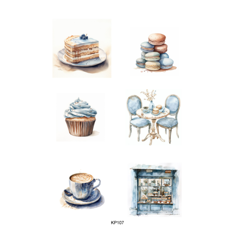 Reprint Papper Klippark - Fika - A4