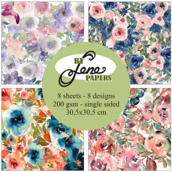BY Lene Paperpad 12X12 "Flowerpot" BLP351