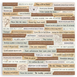 Stamperia 30,5x30,5 (12"x12") - Create Happiness Secret Diary
