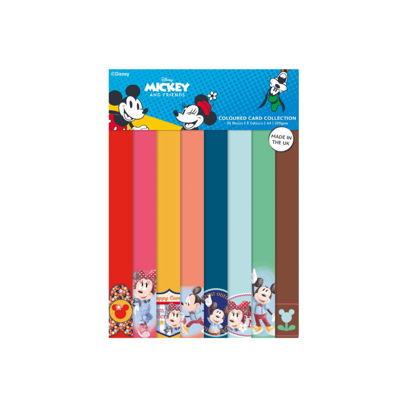 Creative Expressions • Mickey & Minnie Coloured Card pack
