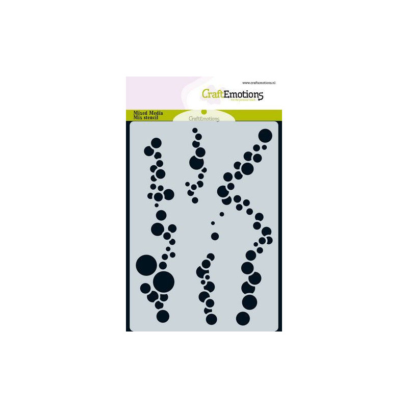 CraftEmotions Mask stencil ocean - air bubbles A6 A6