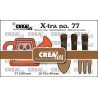 Crealies Xtra Watering can & Garden tools CLXtra77 37x60mm - 2x 16x49mm