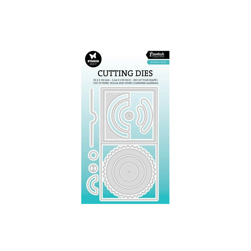 Studio Light Cutting dies Rotation wheel Essentials nr.806 SL-ES-CD806 92,5x150x1mm