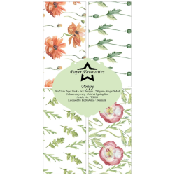 Paper Favourites Slim Card "Poppy" PFS084