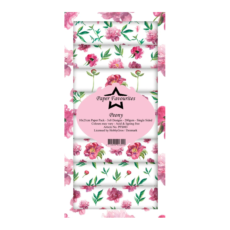 Paper Favourites Slim Card "Peony" PFS083