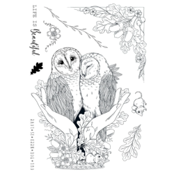 Pink Ink Designs • Wings Series Clear Stamp Set An Owl in the Hand